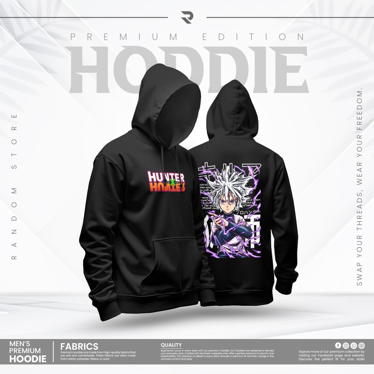 HUNTERXHUNTER - PRINTED HOODIE - Image 1