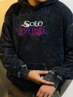SOLO LEVELING-JINHO PREMIUM ACIDWASH HOODIE - Image 3
