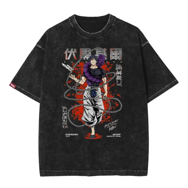 TOJI FUSHIGURO EXCLUSIVE ACIDWASH DROPSHOULDER