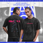 NEW BAKI HANMA BLACK ACIDWASH DROP