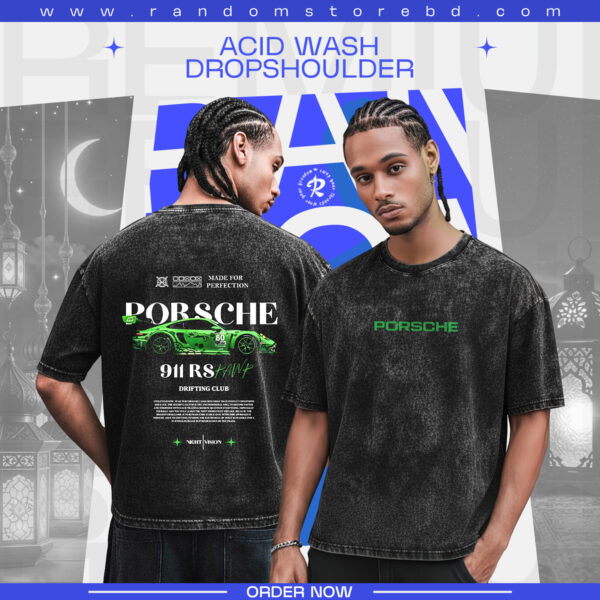 GREEN PORSCHE ACIDWASH - SUPERCAR EDITION