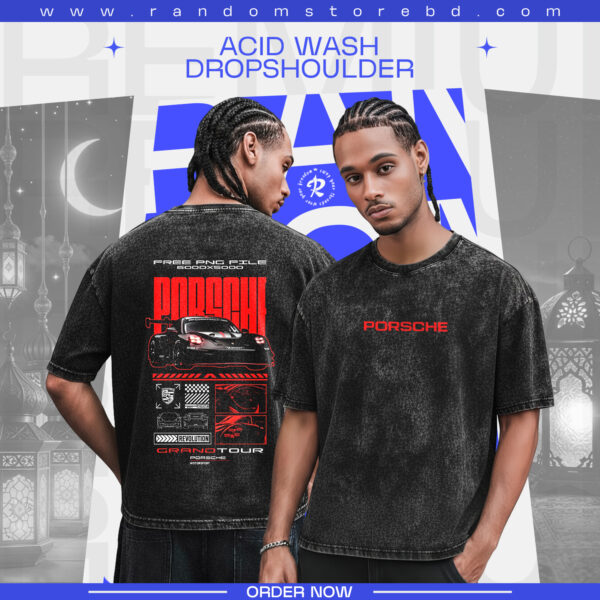 RED PORSCHE ACIDWASH - SUPERCAR EDITION