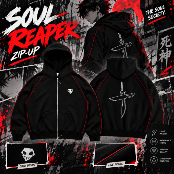Bleach Hoodie – Soul Repar ( Ichigo Kurosaki )
